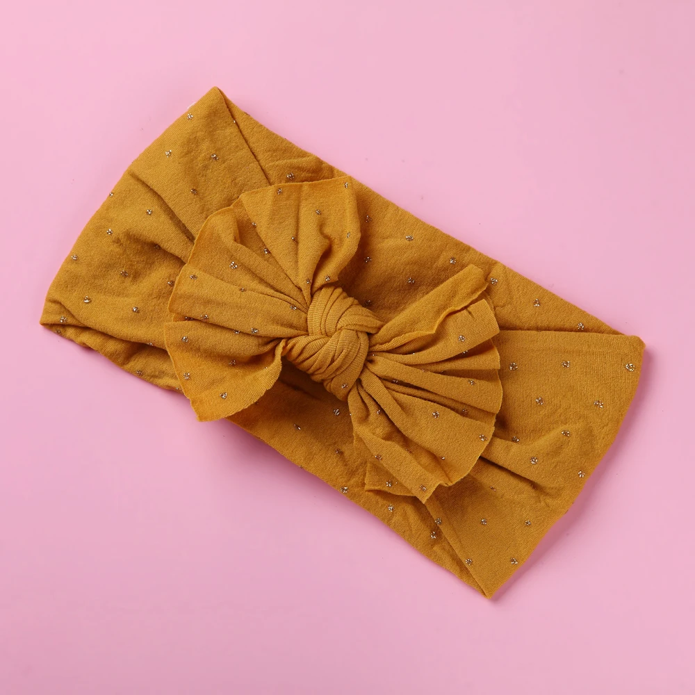 Однотонный детский ободок с золотыми звездами аксессуары для волос маленьких