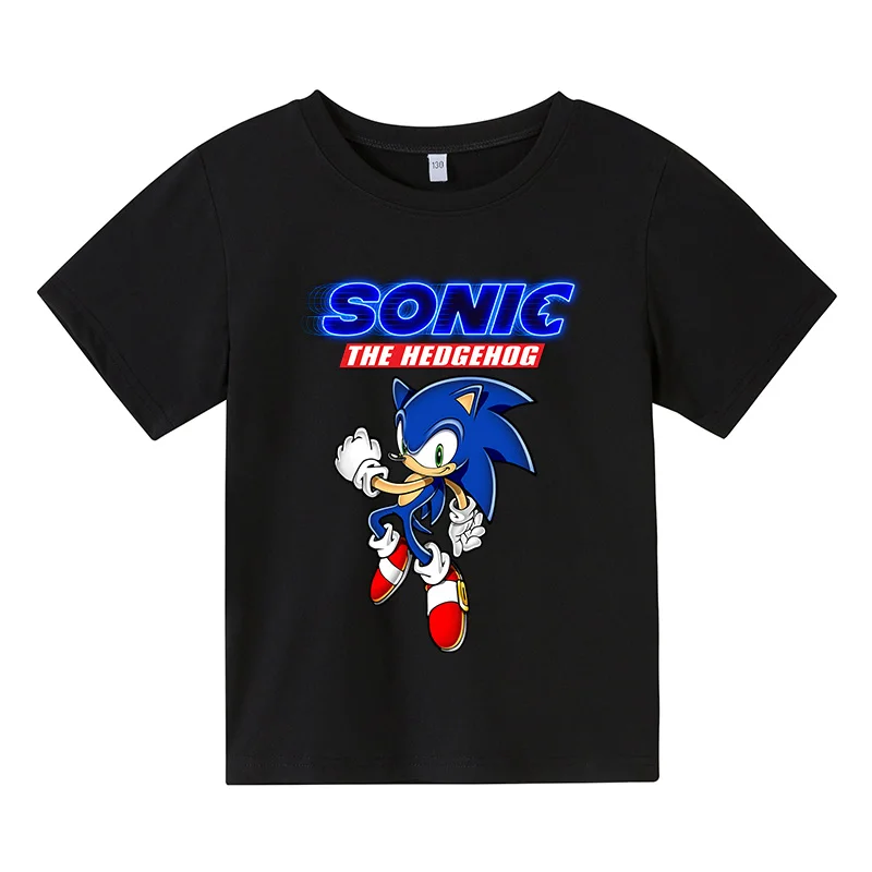 

Boys Lovely Supersonic sonic Print Clothes Girls 3D Funny T-shirts Costume Children 2021 summer Clothing Kids Tees Baby Tshirts