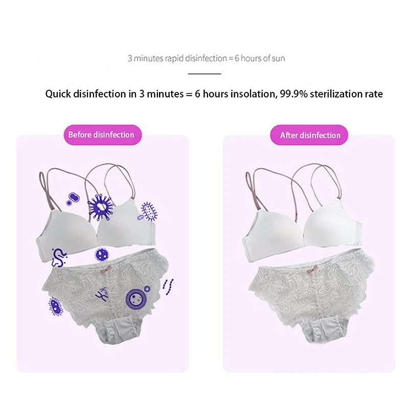 

UVC LED Light Sterilizers Box to Sterilizes Underwear and Children Clothes in 3 Minutes