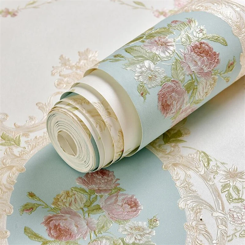 Beibehang европейские ретро деревенские нетканые обои Американское Зеркало Цветок