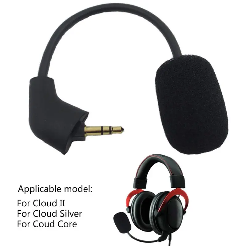 Replacement Game Mic 3.5 Mm Microphone for HyperX Cloud 2 II Gaming Headset