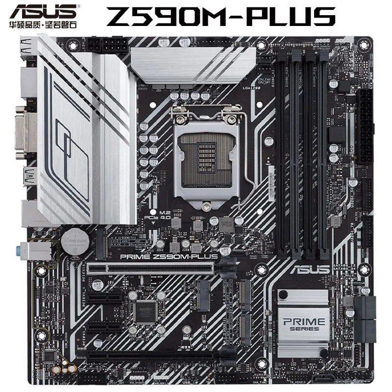 

Brand New ASUS PRIME Z590M-PLUS mATX Motherboard Support PCIe4.0 CPU 11600KF/11700K/10600KF/10700KF (Intel Z590/LGA 1200) PC DIY