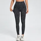 Бесшовные леопардовые леггинсы с высокой талией, штаны пуш-ап, бюстгальтер для фитнеса, спортивный костюм для тренировок и йоги