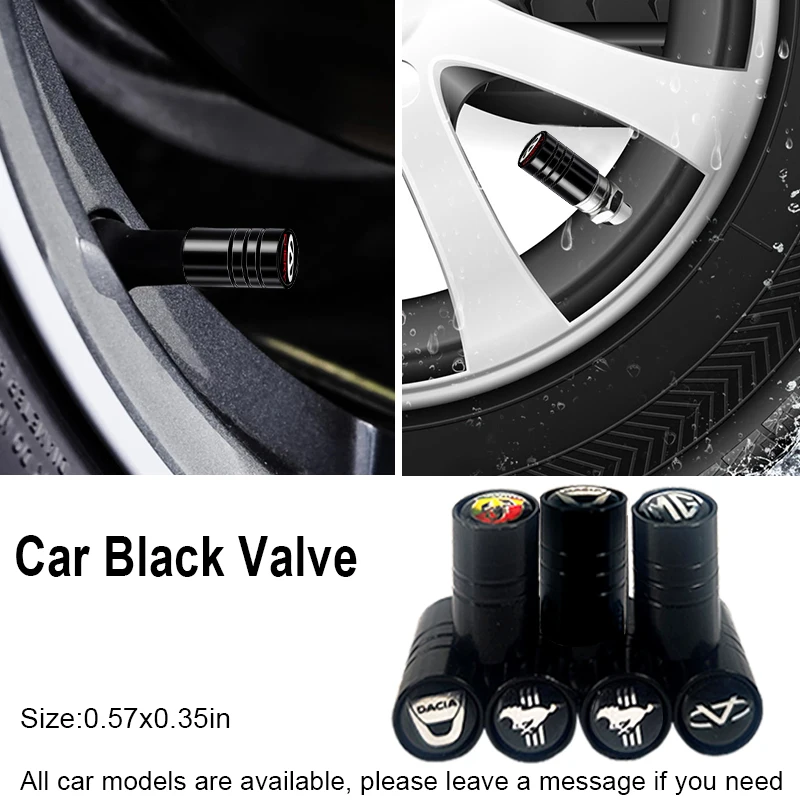 

4pcs Car Wheel Covers Tyre Caps Rim Stem Waterproof Valve for Jaguar Xf Android X250 Xe F E Pace X Xj 3000 1000 Car Accessories
