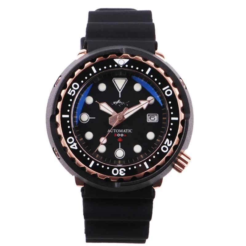 

Heimdallr Men's Tuna Diver Watch 47mm Black PVD Coated Sapphire Glass NH35A Automatic Movement Mechanical Relogio Luminous Marks