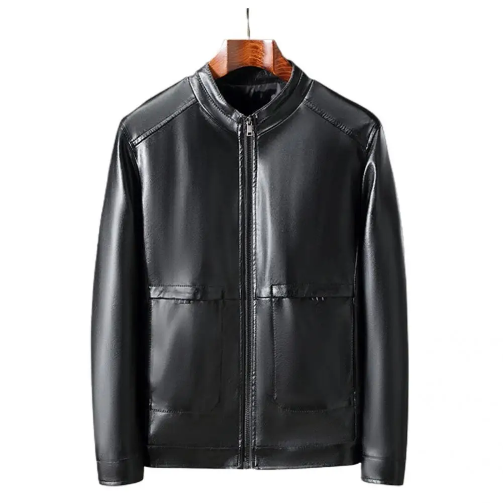 

Cardigan Popular Zipper Closure Men Jacket Top Men Jacket Pockets for Daily Wear