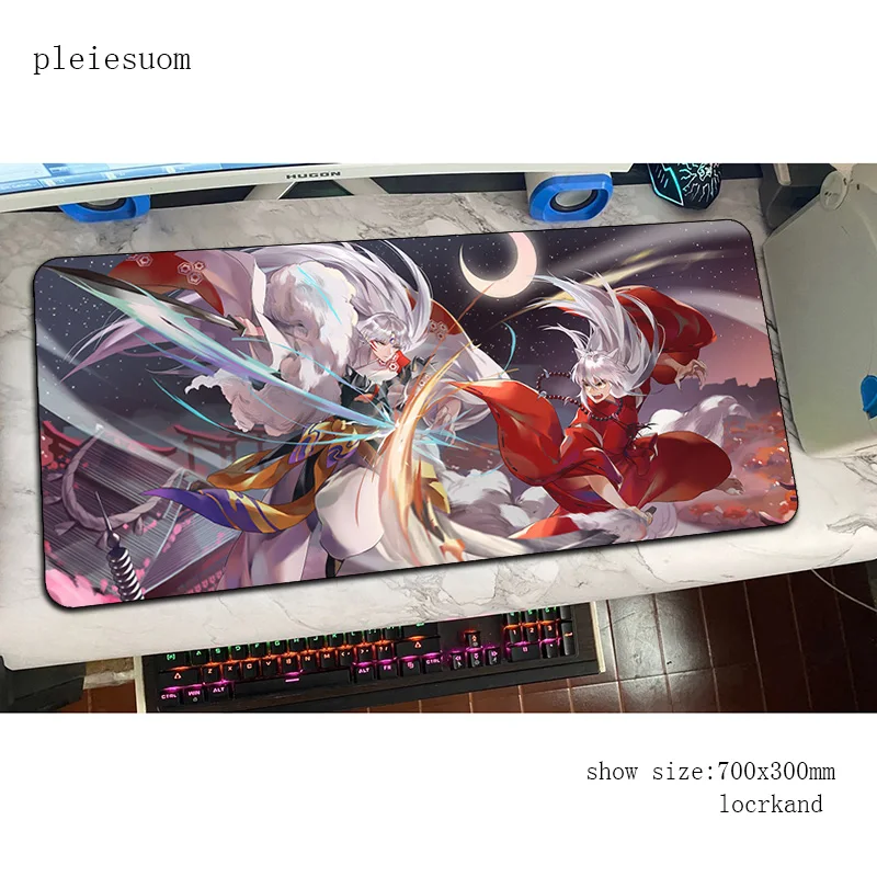 

inuyasha mouse pad gamer 800x300x3mm Personality notbook mouse mat gaming mousepad large Custom pad mouse PC desk padmouse mats