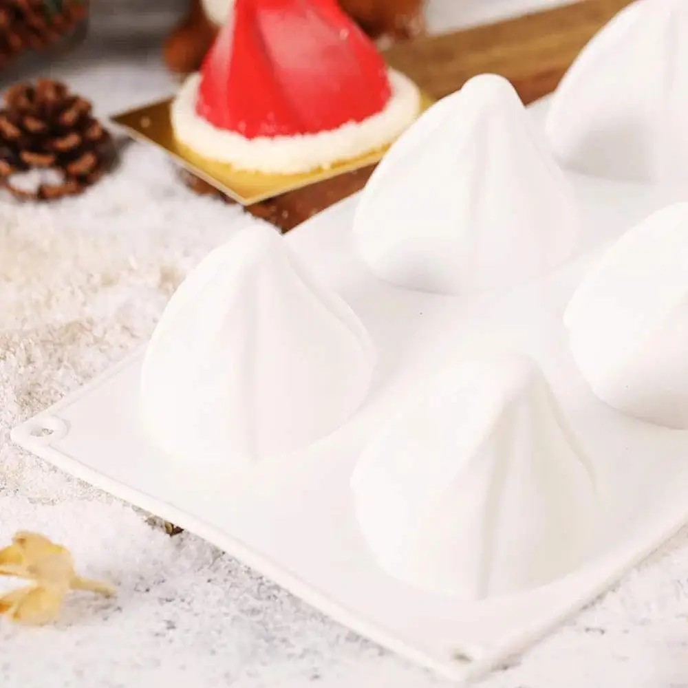 Силиконовые формы для Мусса 3D вихревой рождественская шляпа торт антипригарный