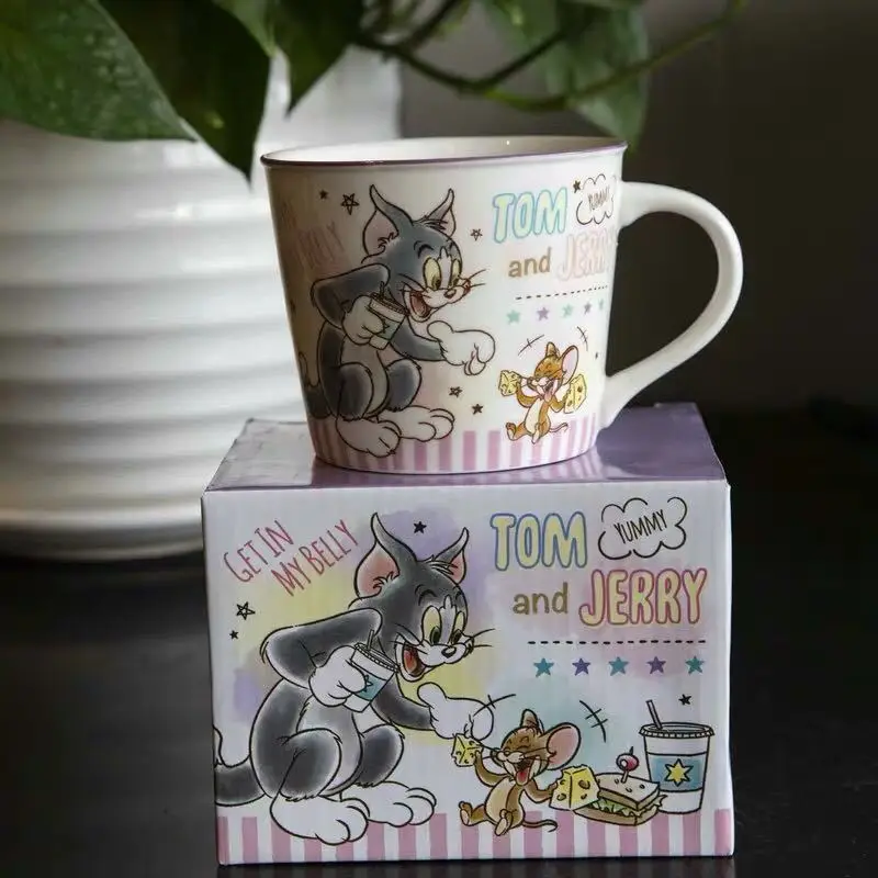 Мультяшная Милая креативная кружка Tom and Jerry чашка для кофе напитков ручка