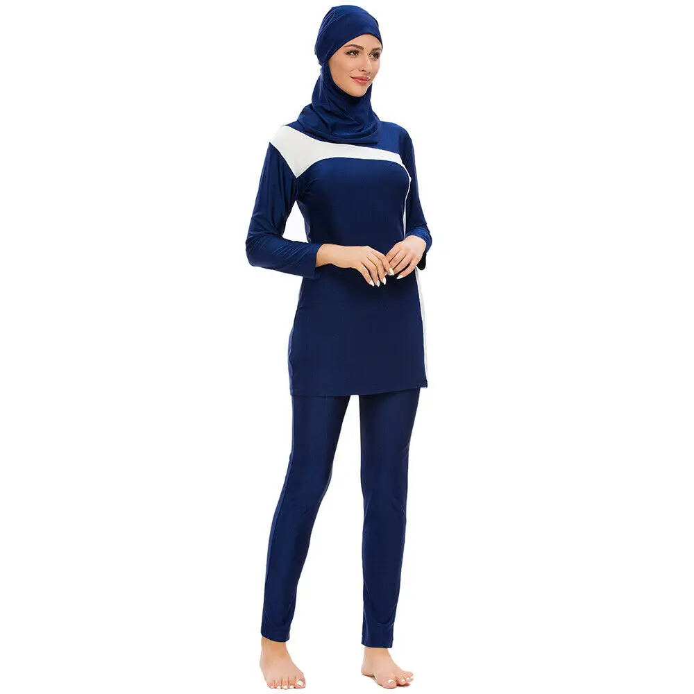 3 шт. Burkini купальник для мусульманок мусульманский хиджаб пляжная одежда арабский