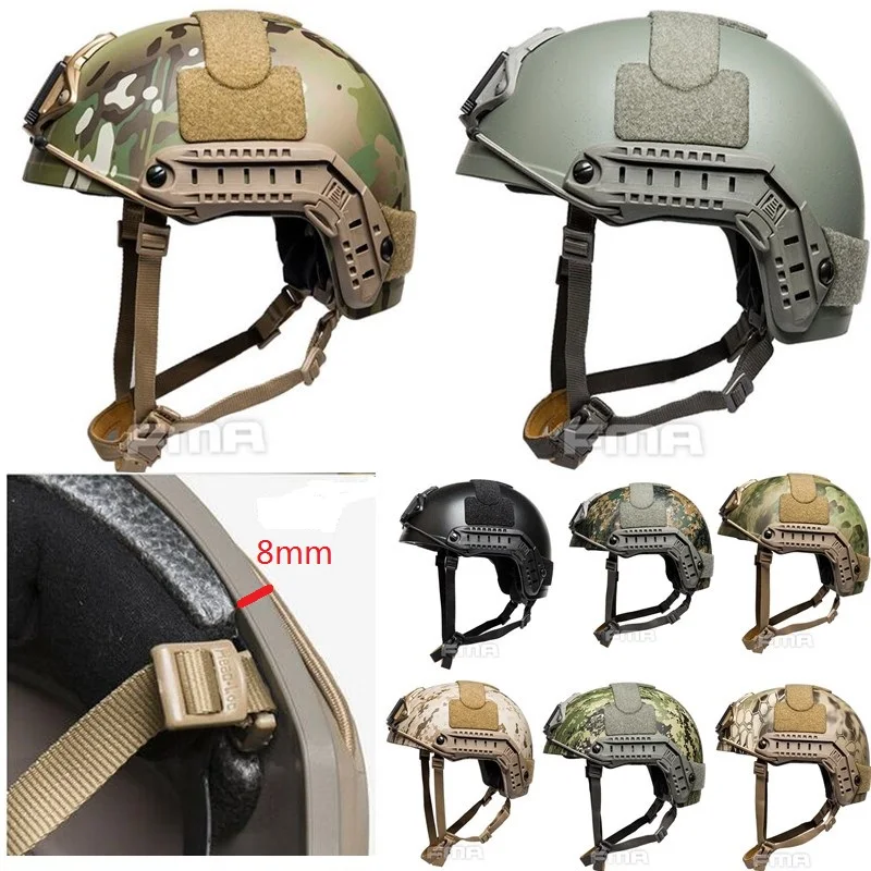 

Тактический шлем для страйкбола 8 мм TBFMA, утолщенный баллистический шлем, быстрая версия, защитный шлем для езды на велосипеде