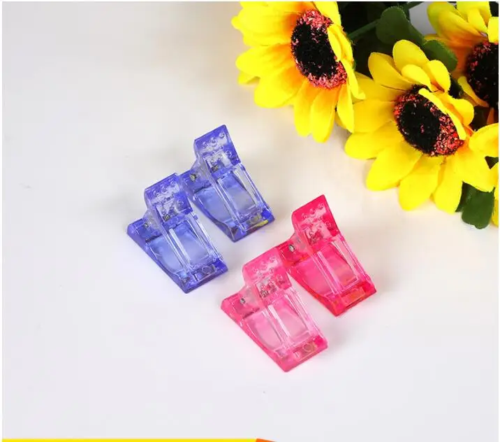 5Pcs Nail Tips Clip Quick Building Poly UV Builder Gel Assistant Tool DIY Manicure Plastic Extension Clamp