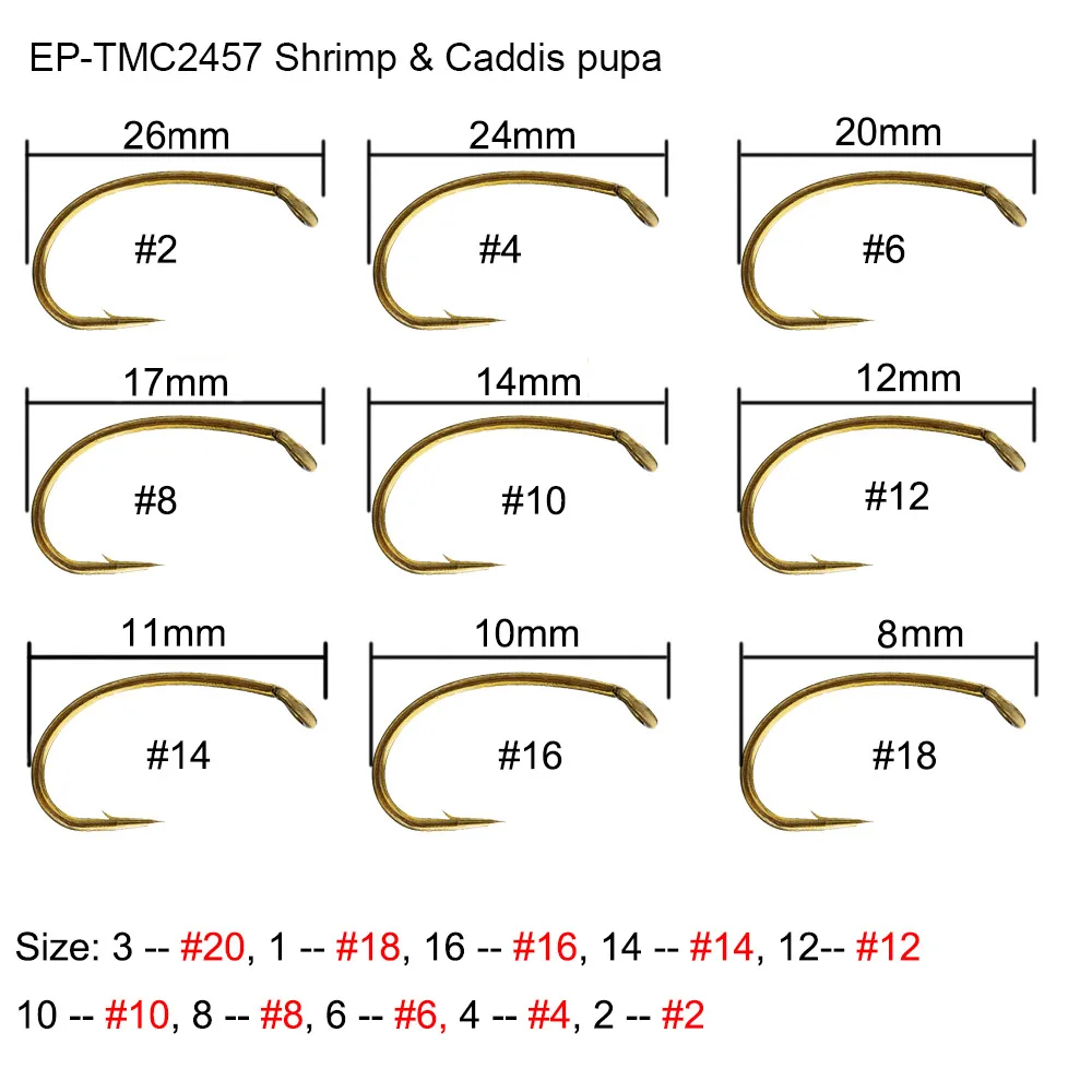 100 шт. рыболовные крючки для креветок | Спорт и развлечения
