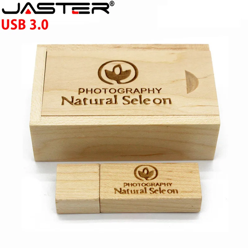 JASTER USB 3 0 Бесплатная Пользовательский логотип Деревянная Карта памяти usb флеш