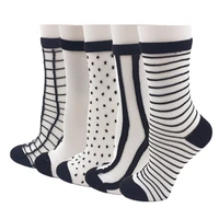 plufr 1 summer model women socks business fashion black white gray cotton socks
