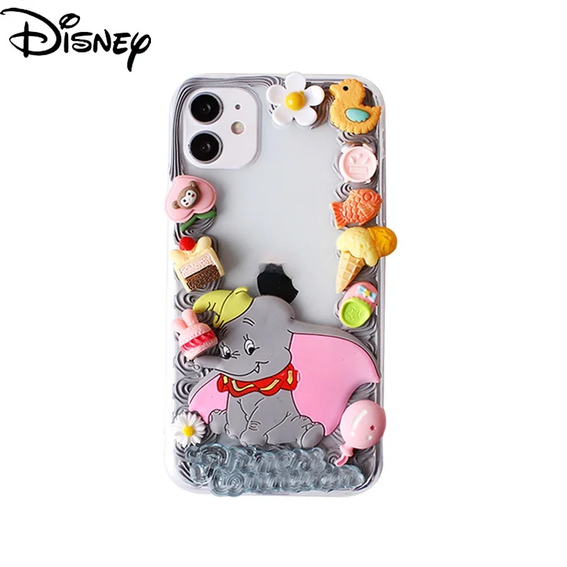 

Disney Dumbo monster handmade diy girl cute cartoon mobile phone case for iphone 12mini/11promax/12promax/se/xr/7p/8p/xs/xsmax