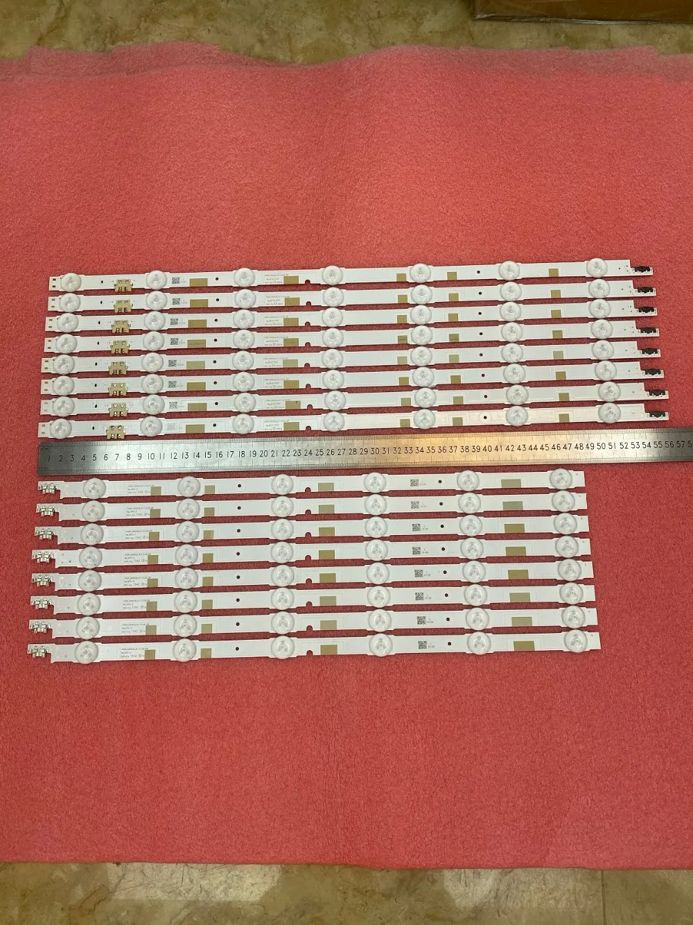 16 шт./компл. светодиодный подсветка полосы для samsung UE50JU6800K BN96-38479A 38480A V5DR_500SCA_R1 V5DR_500SCB_R1 UN50JS7000 38479B