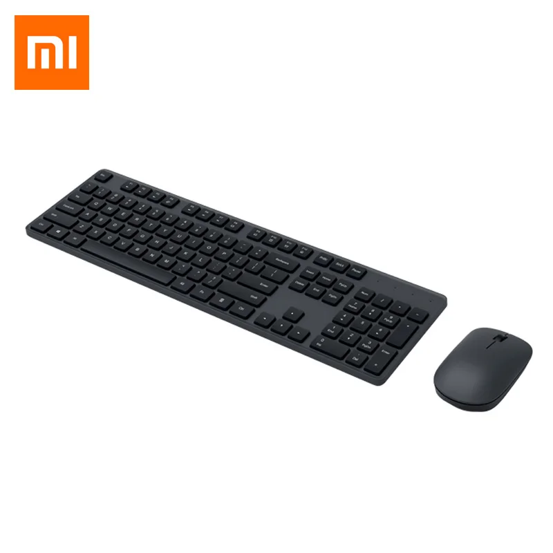 Оригинальная беспроводная клавиатура Xiaomi Mijia мышь USB 2 4G Rceiver 104 клавиши с мышью для