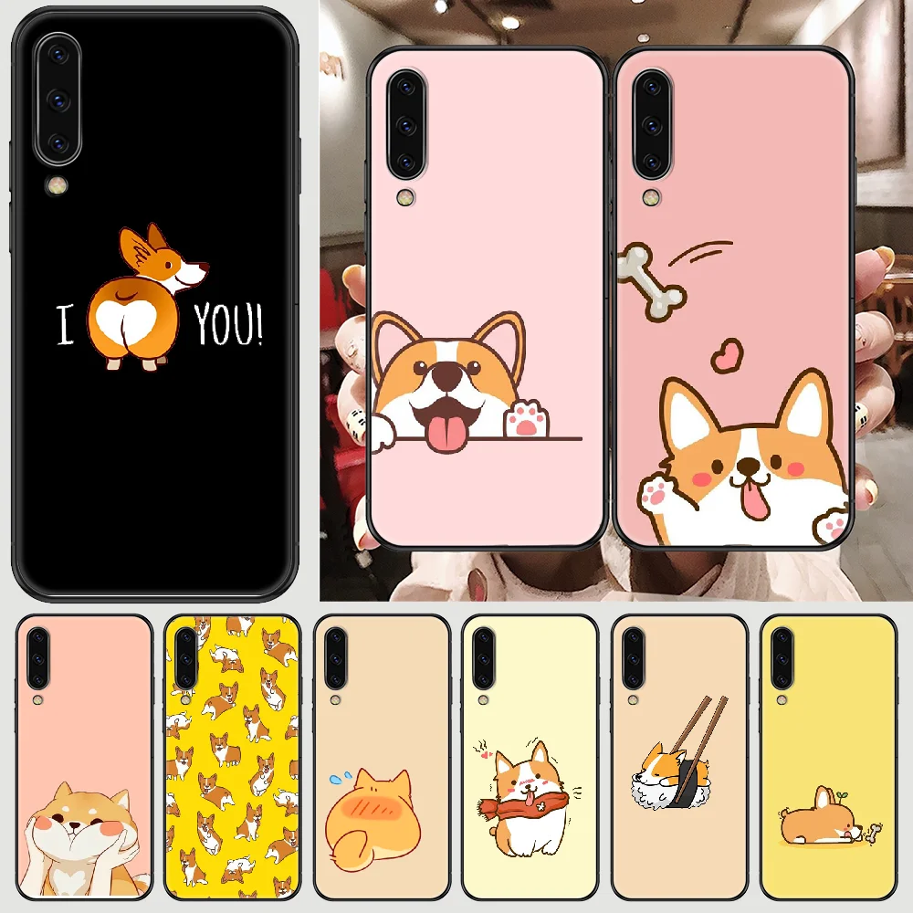 Мультяшный Забавный милый чехол corgi для телефона Samsung Galaxy A 3 5 7 8 10 20 21 30 40 50 51 70 71 E S