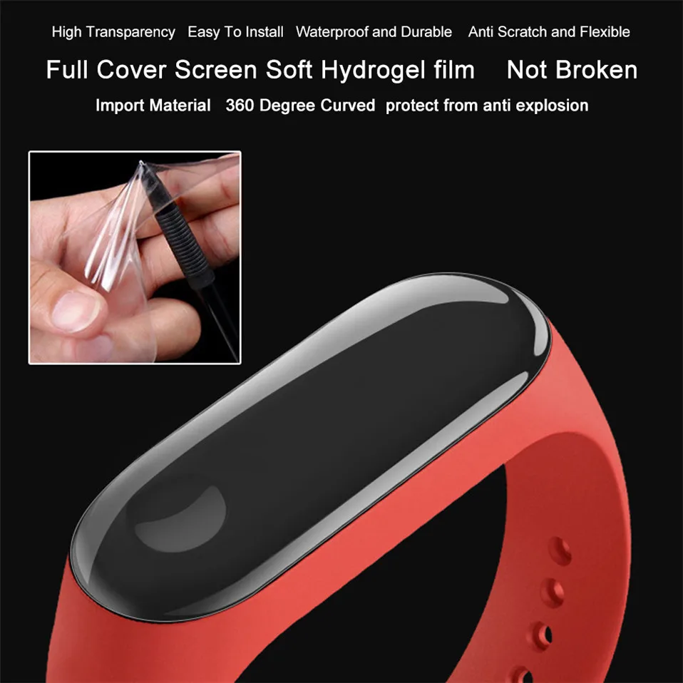 2/5 шт mi Группа 4 Экран Защитная пленка для Xiaomi mi группа 4 Смарт Браслет miband 4 браслет Плёнки на mi band4 закаленное Стекло