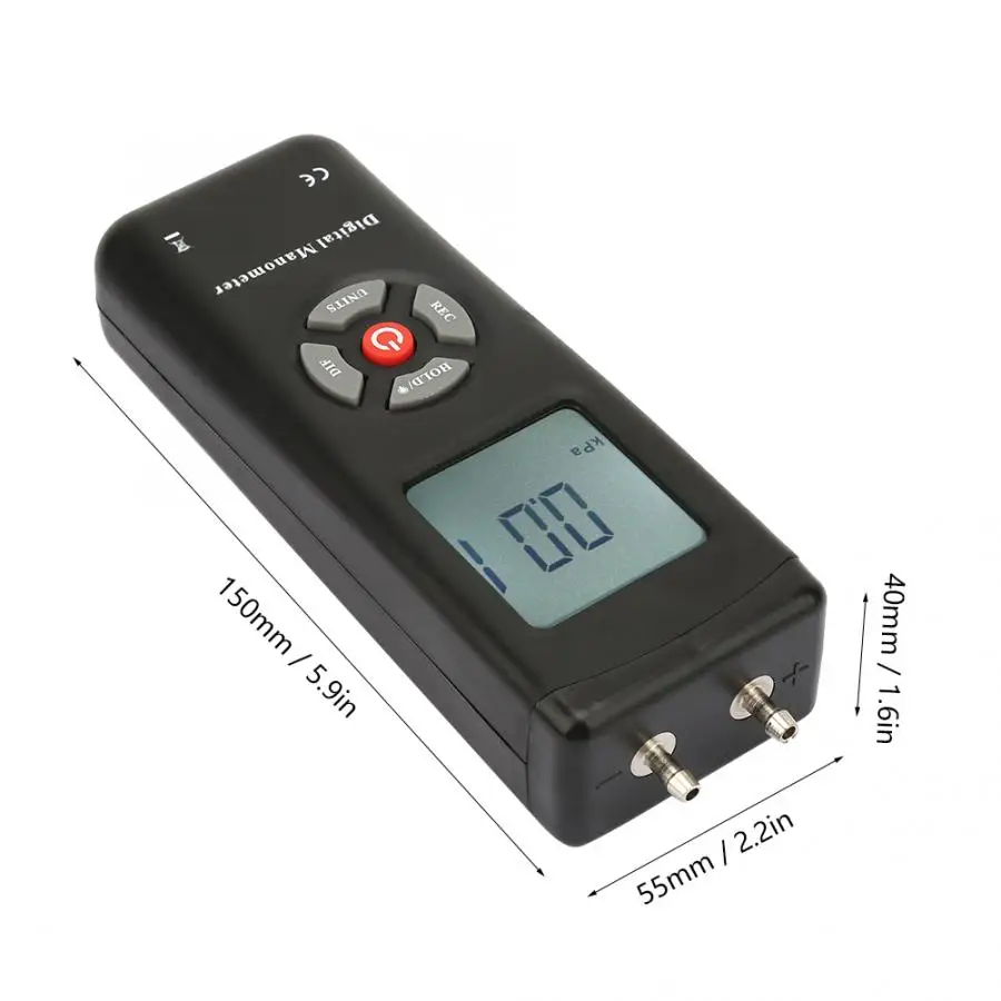 TL100 Цифровой Дифференциальный Манометр ручной воздушный вакуум | Инструменты