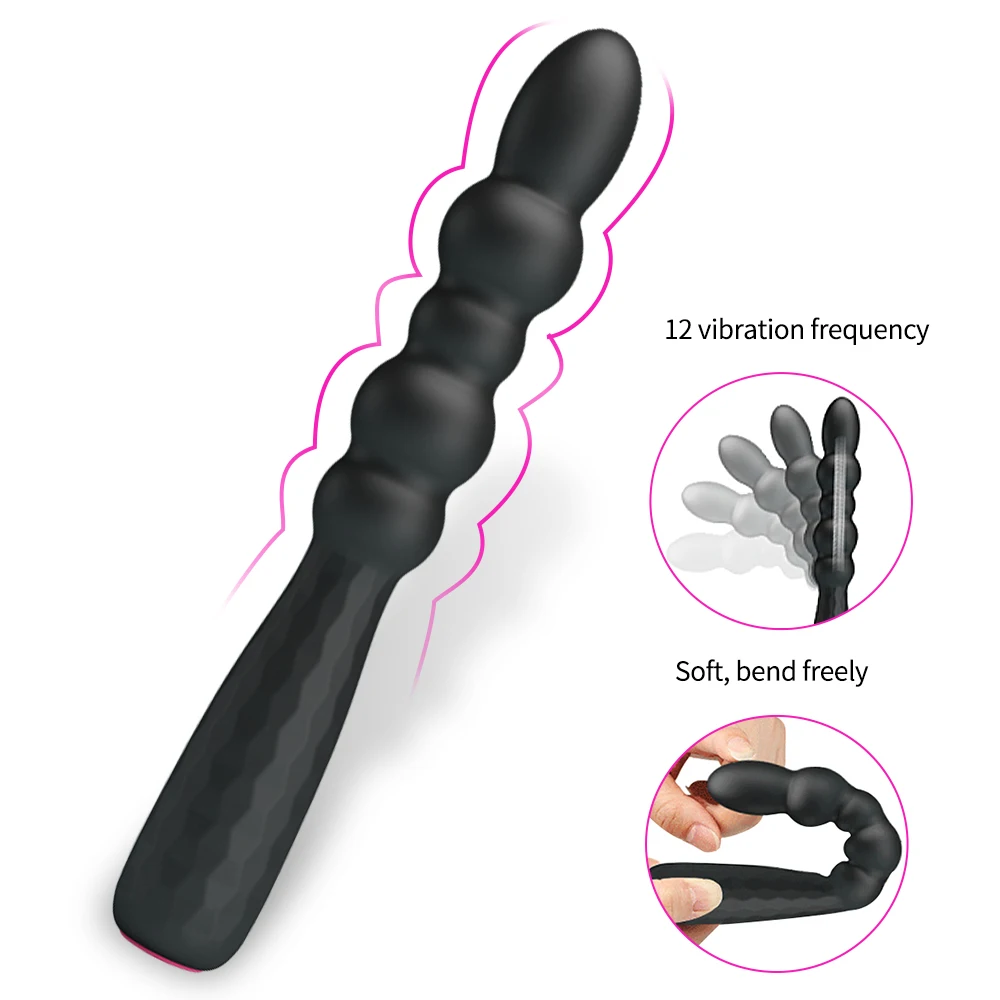 Buttplug Prostate Massager Wand Anal Beads Vibrators for Women Vibrate Butt Plug Men Erotic Toys Couples | Красота и здоровье