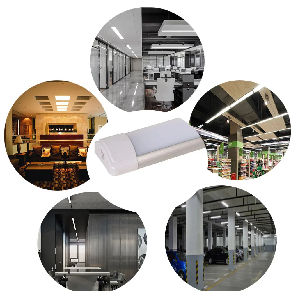 10pc/lot 10W 20W 40W LED Tube Linear Light Batten Clean Purification Tri-proof purified lamp For Garage | Лампы и освещение