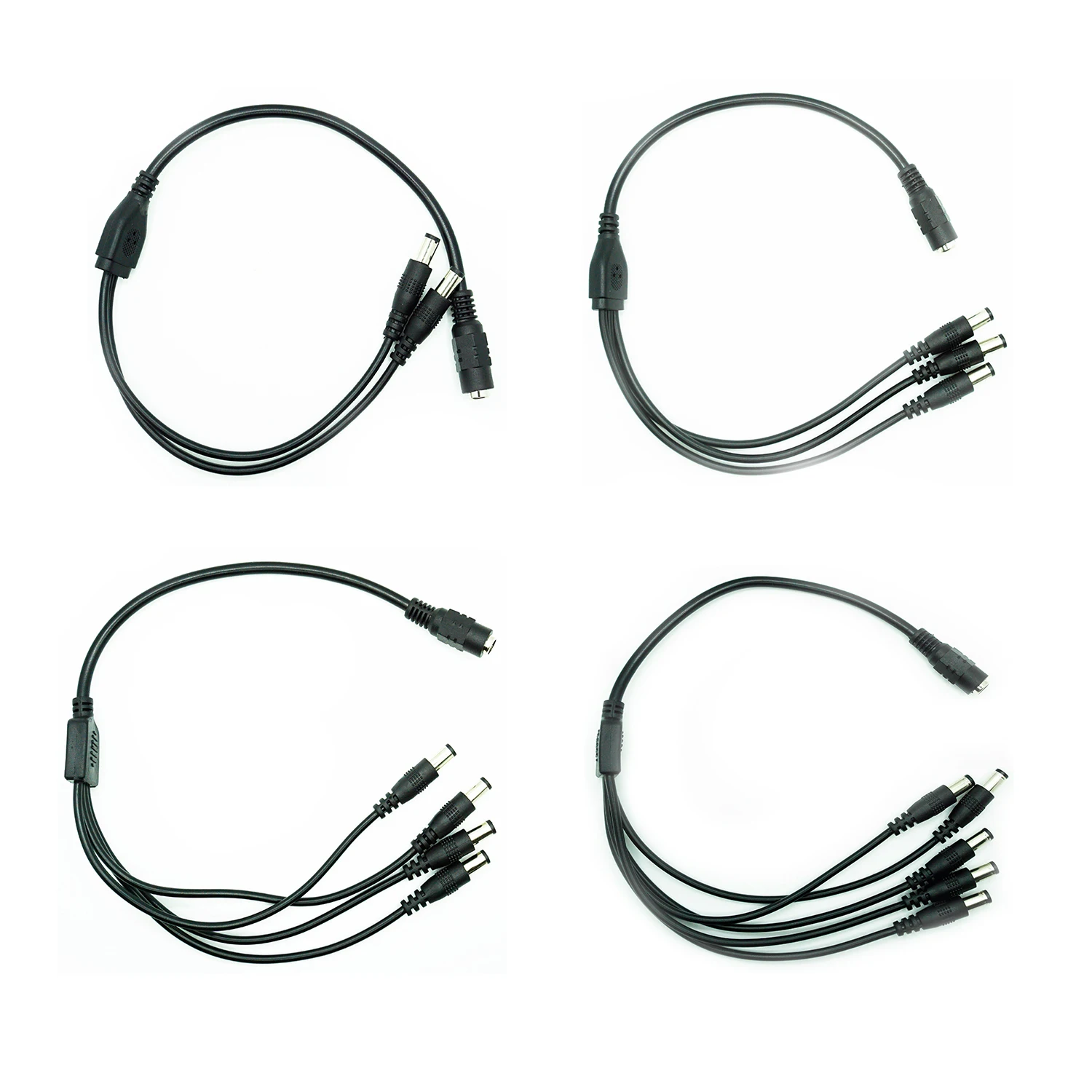 1Female to 2/3/4/5/6/8/10 Male DC Connector Power Cord For LED Strip Controller Camera 40CM High Quality Distribution Line | Обустройство