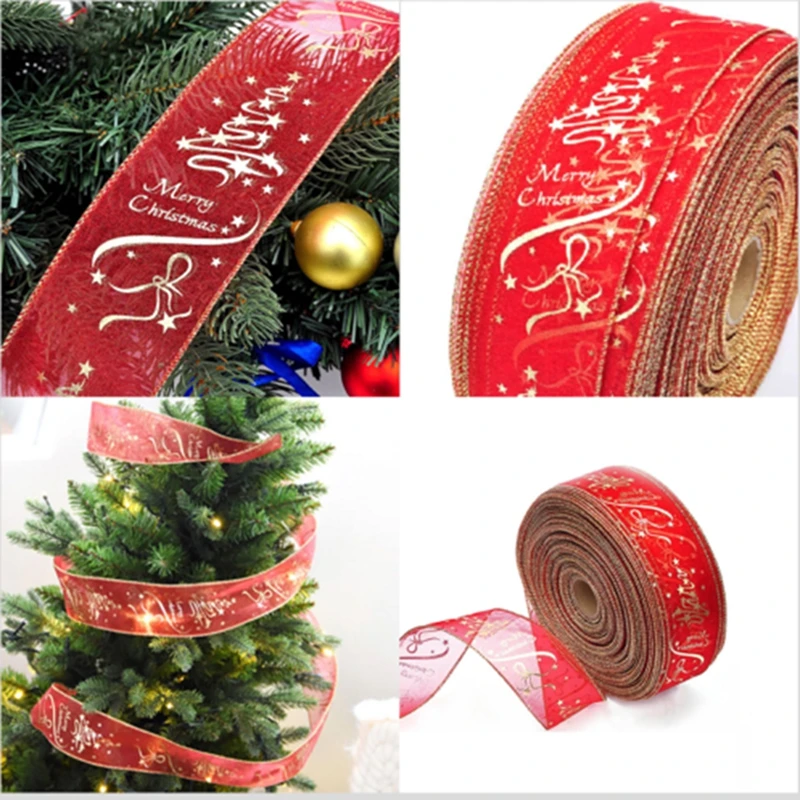 Украшения для рождественской елки искусственные банты волос поделки сделай сам