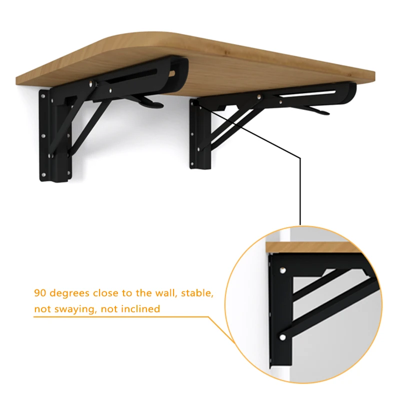 2 шт. декоративные настенные полки треугольные складные металлические Опорные