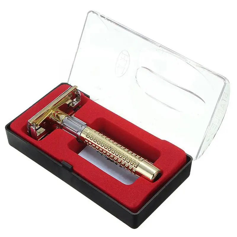 

Men's Safety Handheld Manual Shaver Double Edge Safety Box Boxed Multi-purpose Old-fashioned Product Shaver Manual Bl C6j3