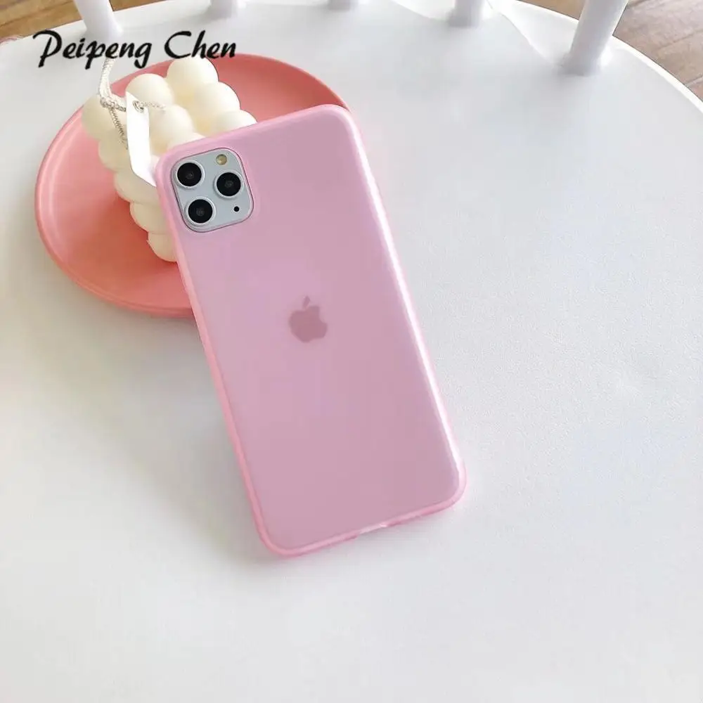 Простой деловой Прозрачный чехол для iPhone 8 7 6 S Plus 11 Pro Max X XS мягкий силиконовый из