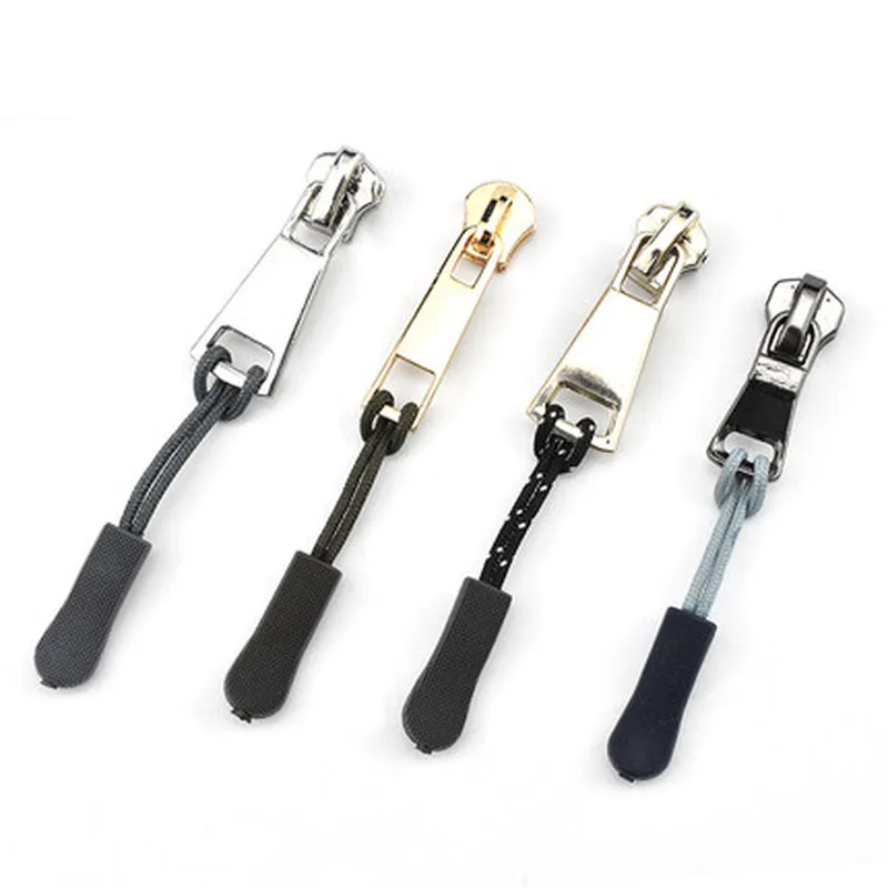 6 шт. цветной Съемник на молнии зажим для крепления веревке застежка молния