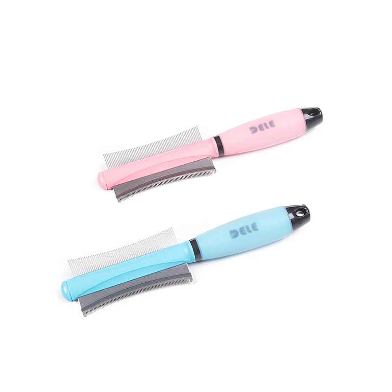 

New Pet Hair Comb For Cat Dog Hair Remover Double-sided Easy Deshedding Brush For Cat Grooming Tool For Long Small Hair Dog