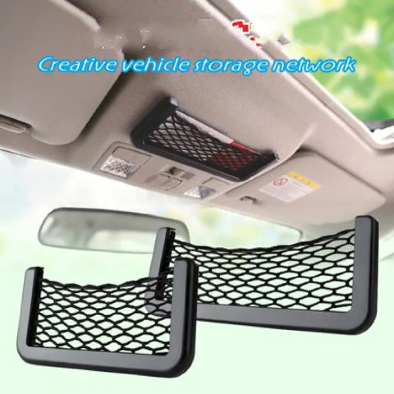

For Hyundai Tucson 2015- 2019 Car Seat Back Storage Net Bag Phone Holder Trunk Net Auto Car Seat Mesh Organizer Pockets