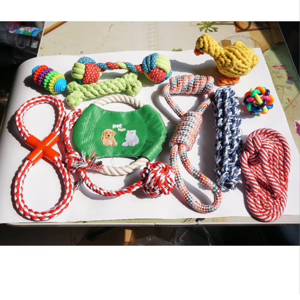 

Pet Toys Set for Small Dogs Rubber Resistance To Bite Dog Toy Bulk Teeth Cleaning Chew Training Toys Pet Supplies Blind Box
