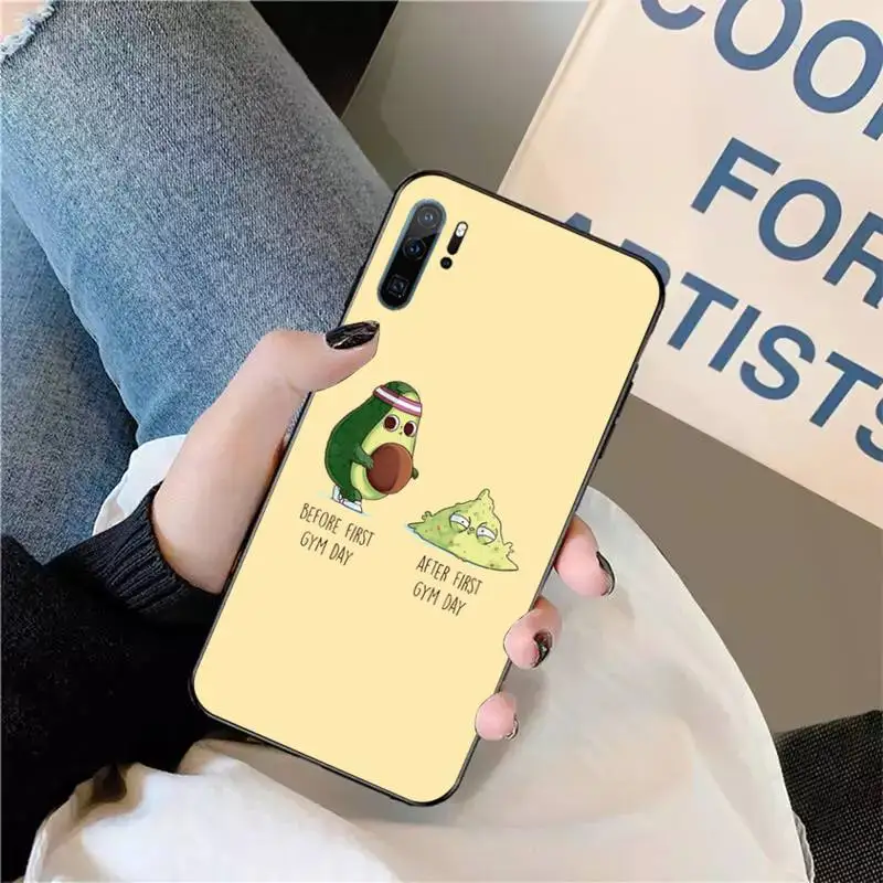 

Avocado cartoon Phone Case For Huawei honor Mate P 9 10 20 30 40 Pro 10i 7 8 a x Lite nova 5t