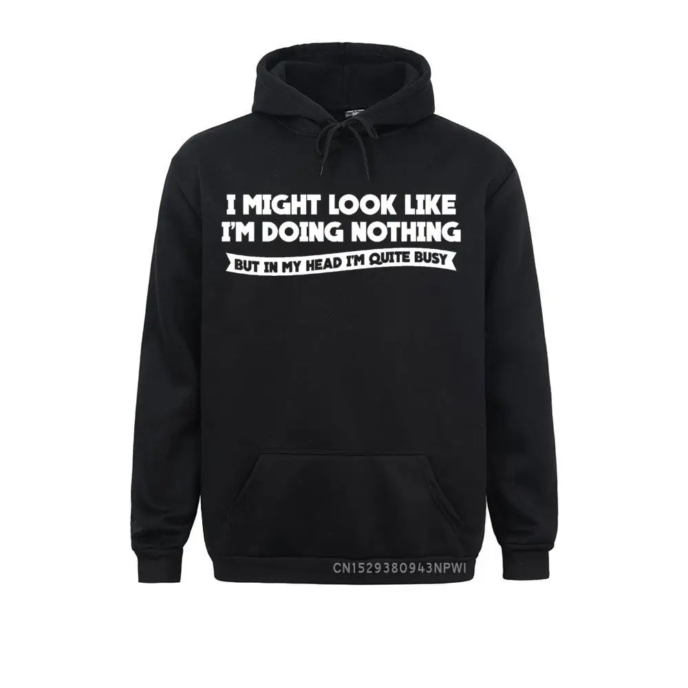 Мужской спортивный пуловер с длинным рукавом и принтом Do Nothing | Мужская одежда