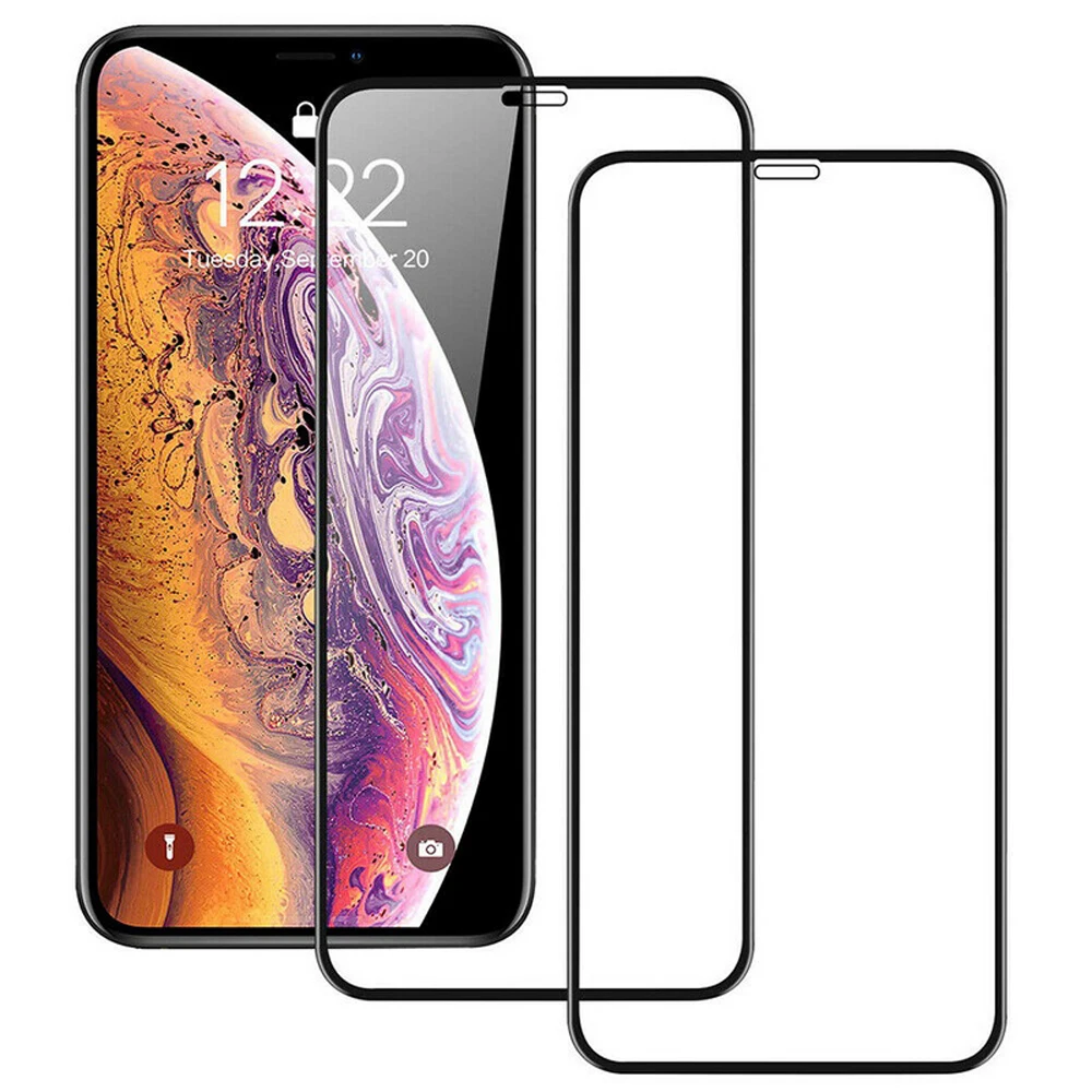 9D закаленное стекло Feel защита для iPhone 11 Pro Max фронтальная пленка камера защитная
