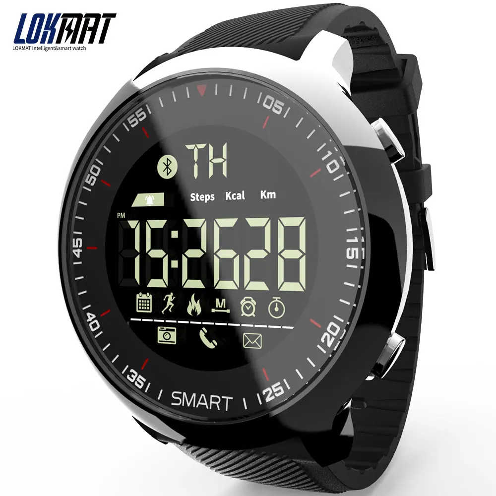 

Smart Watch Men LOKMAT MK18 FSTN Screen Bluetooth Passometer Remote Camera Waterproof Call Message Reminder Smartwatches 2023