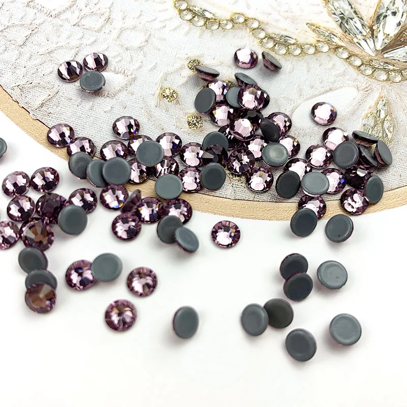 Пришить Аппликация из страз LT свет аметиста фиолетовый 45 Цвета 1440 шт. исправление