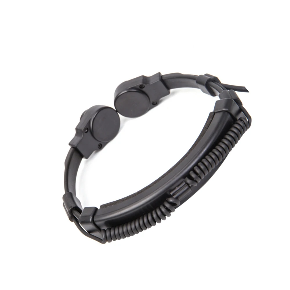 For Hytera PD680 U94 PTT+7.1mm Tactical Mic Headset Telescopic Throat Control