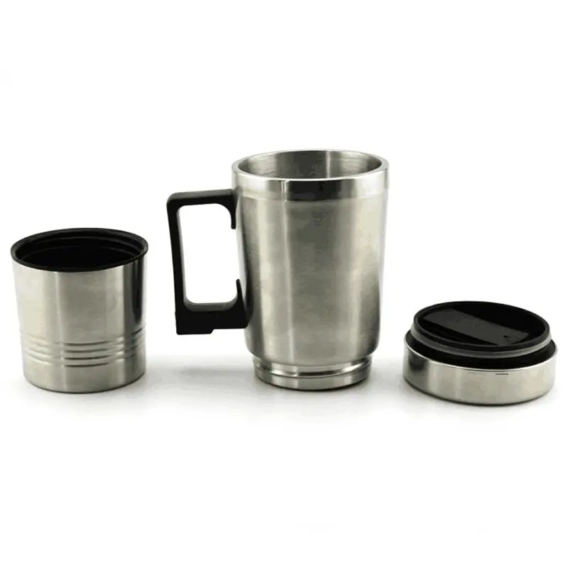 Car Stainless Steel 24V Travel Size Electric Coffee Milk Tea Water Mug Kettles Drinking Cups Heater Warmer Thermos For | Автомобили и