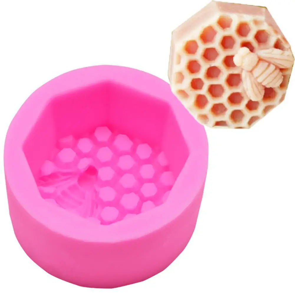 Силиконовая форма для выпечки пчела соты помадка торт фотоформа | Дом и сад
