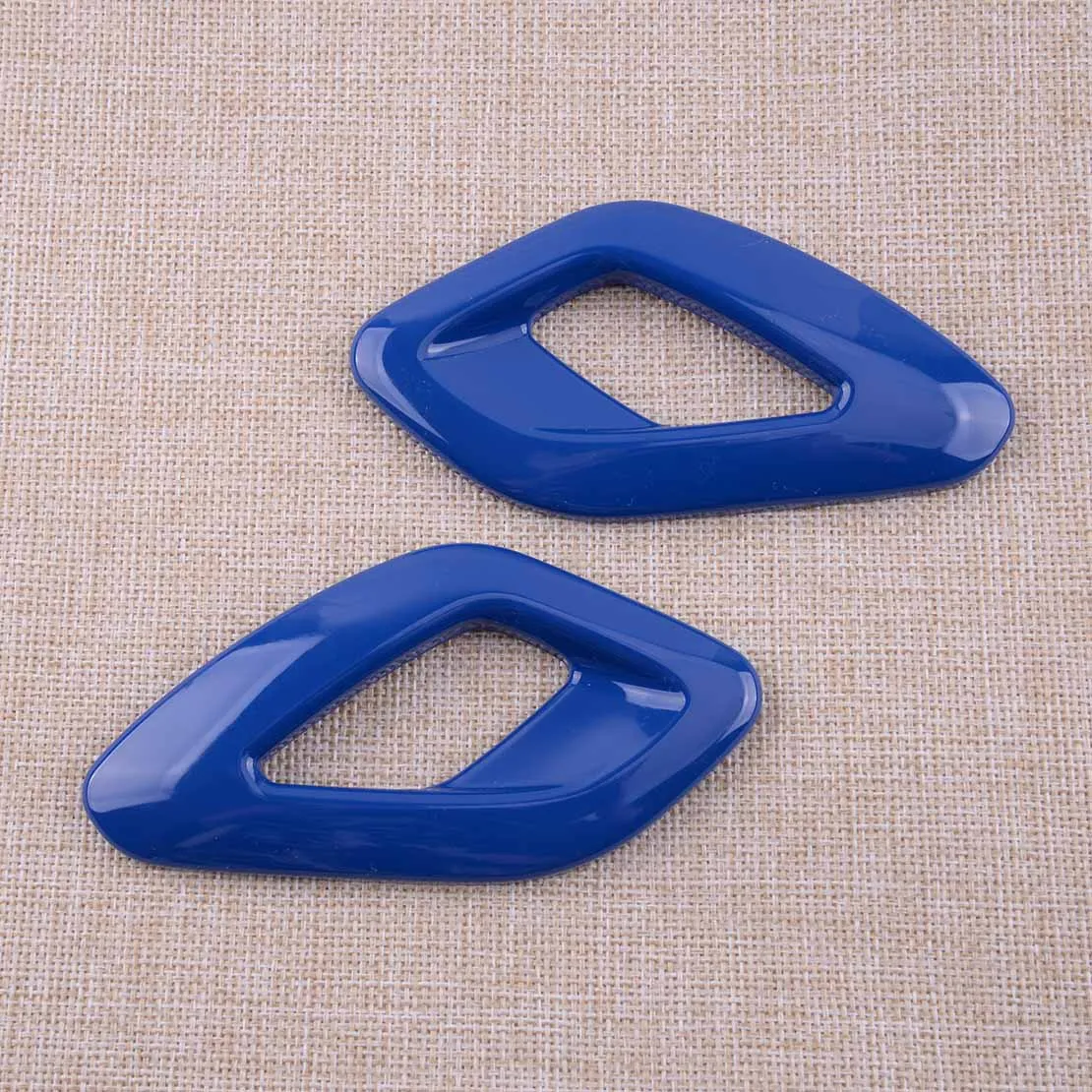 

1 пара левая и правая синяя фоторамка отделка ABS подходит для Dodge Challenger 2015 2016 2017 2018 2019 2020 2021