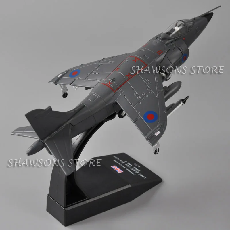 1: 72 Масштаб литья под давлением военная модель игрушки Sea Harrier FRS MK I реактивный