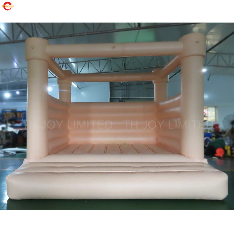 Небесно-Голубой надувной батут замок для свадьбы дешевые надувные свадебные с