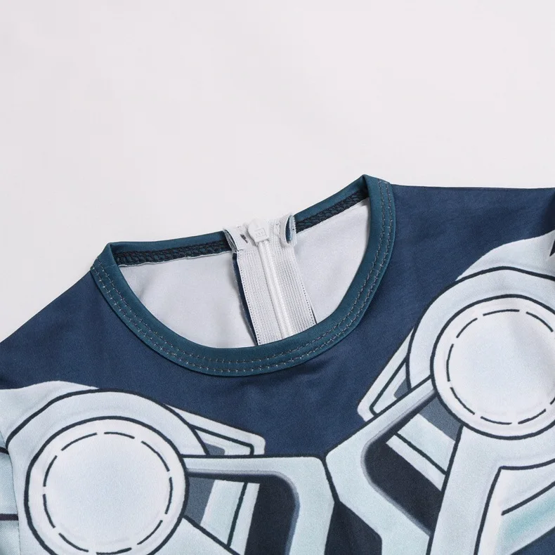 Детский костюм супергероя Тора для косплея мышц одежда с брюшным мстителем