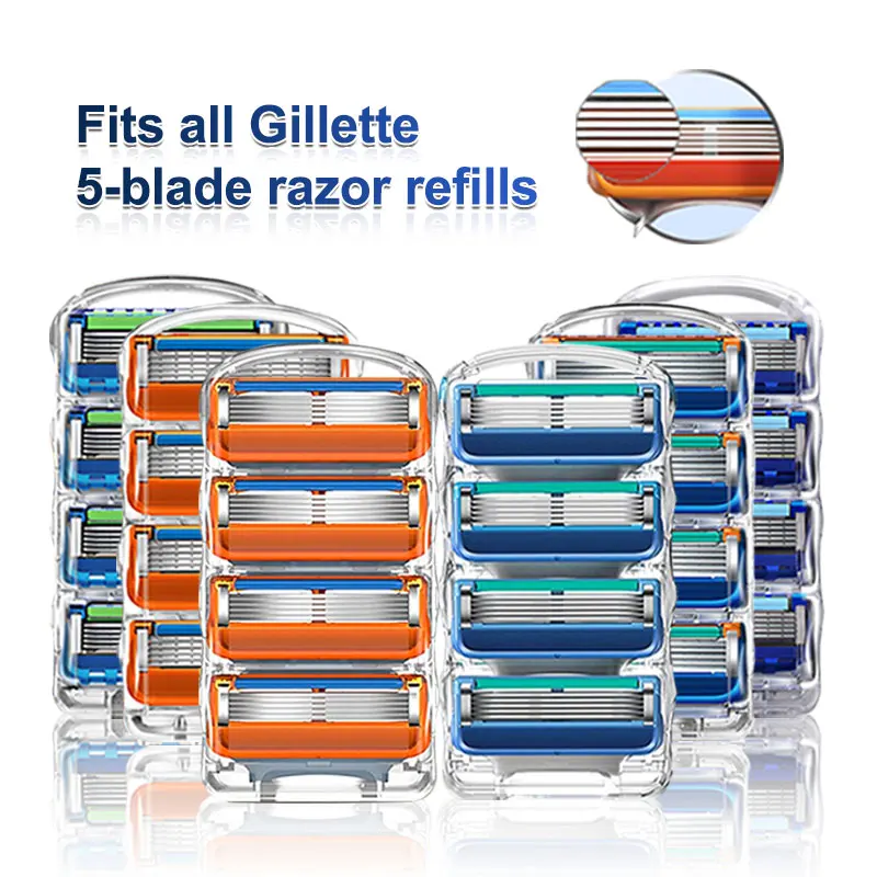 Fit Gillette Fusion 5 Manual Shaver High Quality Razor Heads
