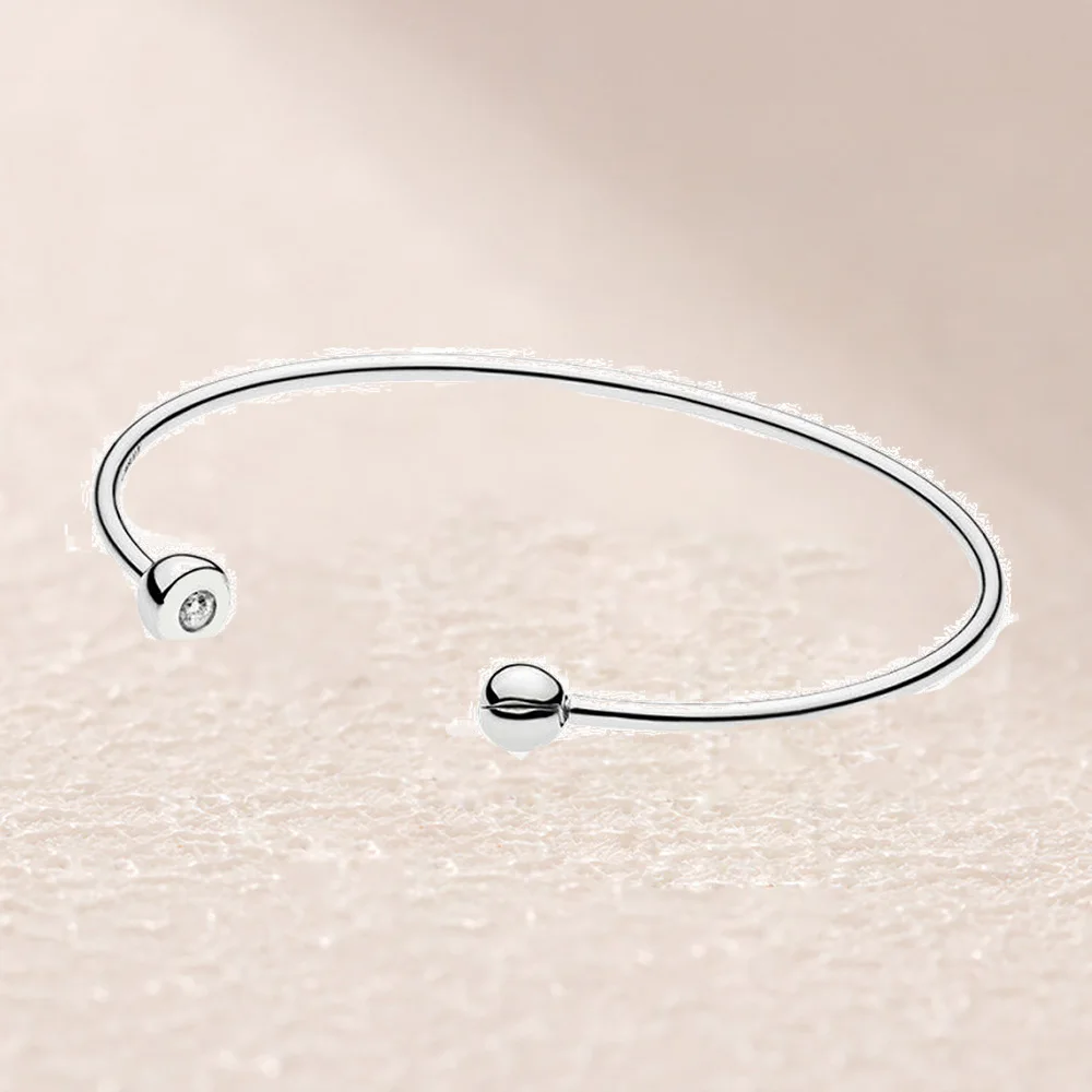 

597229CZ STERLING OPEN BANGLE